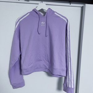 Adidas Crop Lavender Hoodie